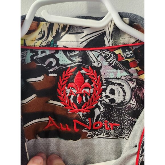 Au Noir Long Sleeves Shirt Size 6 Charcoal Pre-Owned - Picture 2 of 7